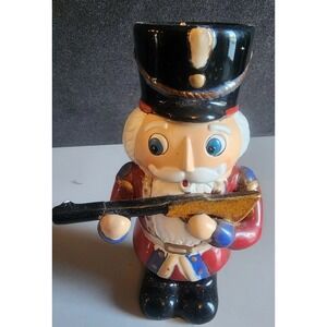 Yankee Candle Nutcracker W/gun Tealight Candle Holder Christmas Soldier